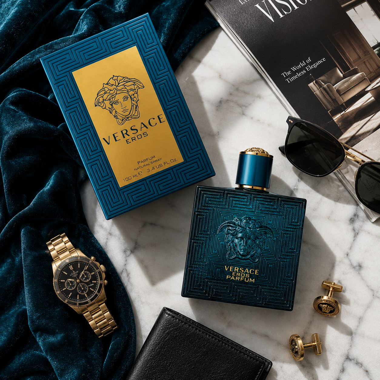 Versace Eros Men's Eau de Parfum - 3.4oz
