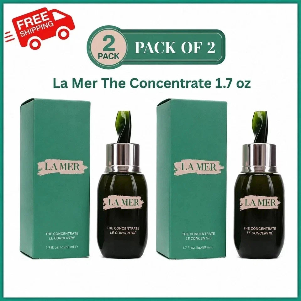 La Mer The Concentrate 1.7 oz / 50ml - New in Box Pack of 2