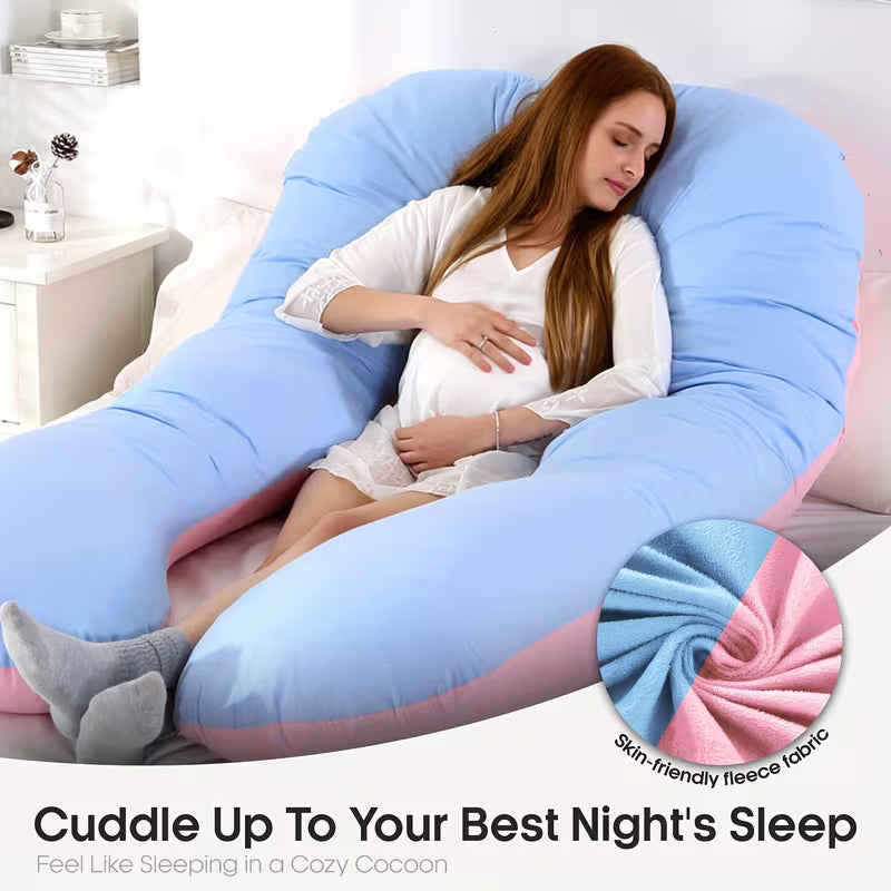 Cooling Pregnancy Body Pillow – Full Body Support Pillow for Pregnant Women