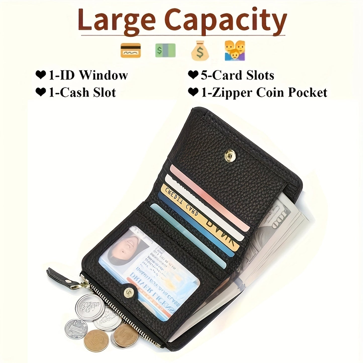 RFID Blocking Leather Wallet for Men