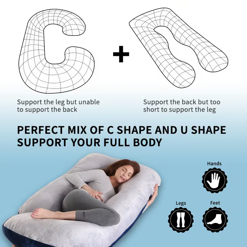 Huggable - U Shaped Maternity Body Pillow