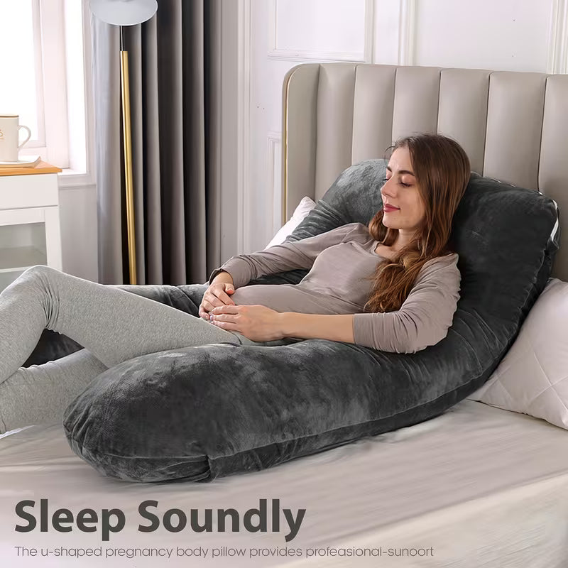 Cooling Pregnancy Body Pillow – Full Body Support Pillow for Pregnant Women
