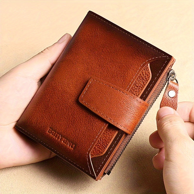 Men's Slim Magnetic Card Holder Wallet
