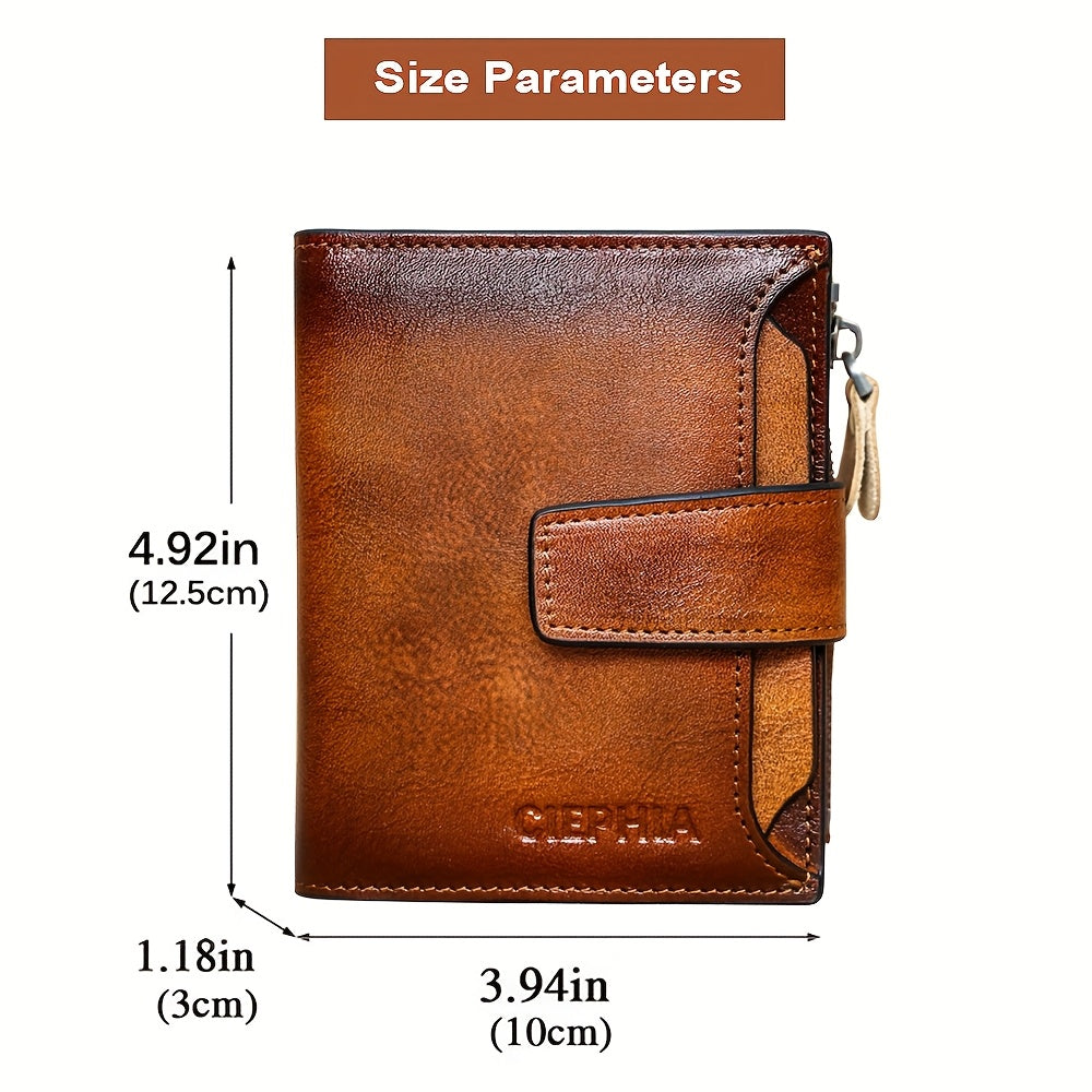 Men's Slim Magnetic Card Holder Wallet