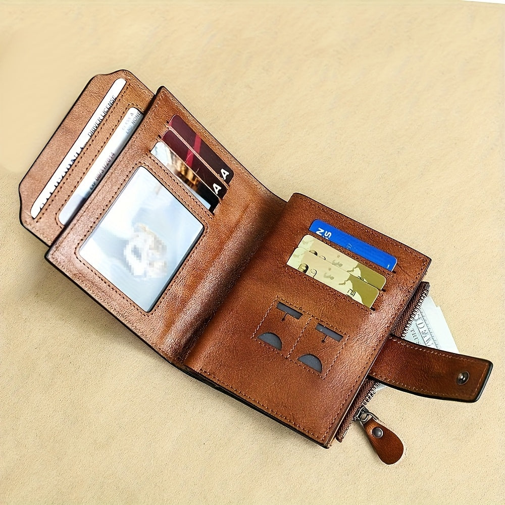 Men's Slim Magnetic Card Holder Wallet