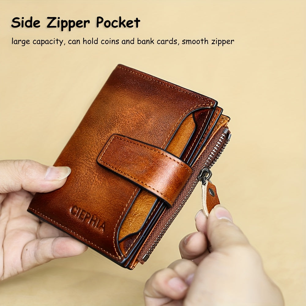 Men's Slim Magnetic Card Holder Wallet