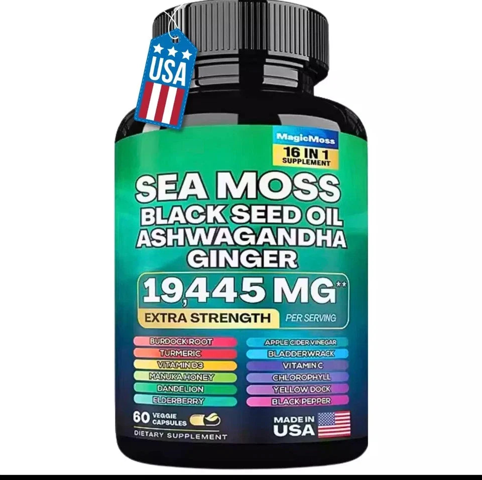 Sea Moss & Ashwagandha 16-in-1 Multivitamin | 60 Capsules